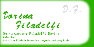 dorina filadelfi business card